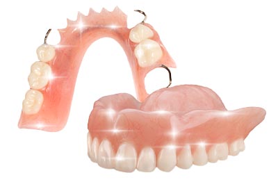 Clean Partial and Denture